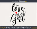 love my girl nurse mom svg png cutting digital files