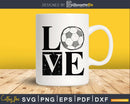 Love Soccer Distressed Grunge svg cricut digital cutting