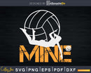 Love Volleyball Mine Svg Cricut files for cutting machine