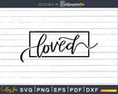Loved Romans Christian svg design crciut digital cutting