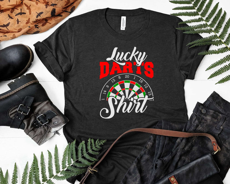 Lucky Darts Shirt Dartboard Arrow Svg Png T-shirt Design