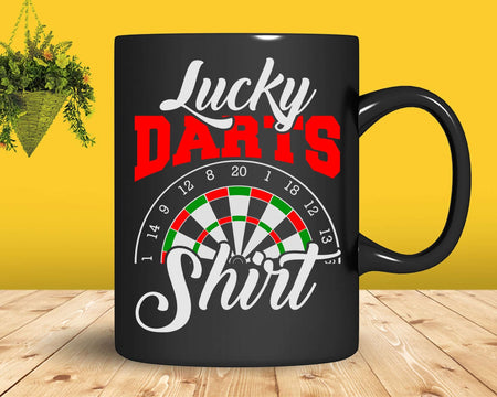 Lucky Darts Shirt Dartboard Arrow Svg Png T-shirt Design