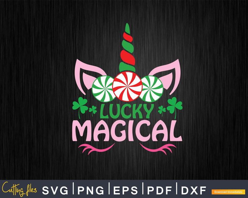 Lucky & Magical Unicorn Svg Png Shirt Designs