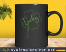 Lucky Shamrock St Patricks Day Svg Png Shirt Designs