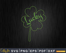 Lucky Shamrock St Patricks Day Svg Png Shirt Designs