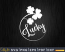 Lucky St. Patrick’s Day Svg Png Shirt Designs