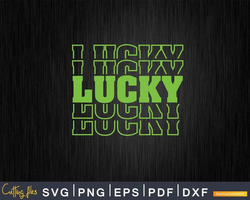 Lucky St Patrick’s Day Svg Png Shirt Designs