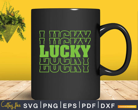 Lucky St Patrick’s Day Svg Png Shirt Designs