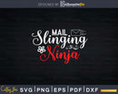 Mail Slinging Ninja Postman Carrier Svg Dxf Cut Files