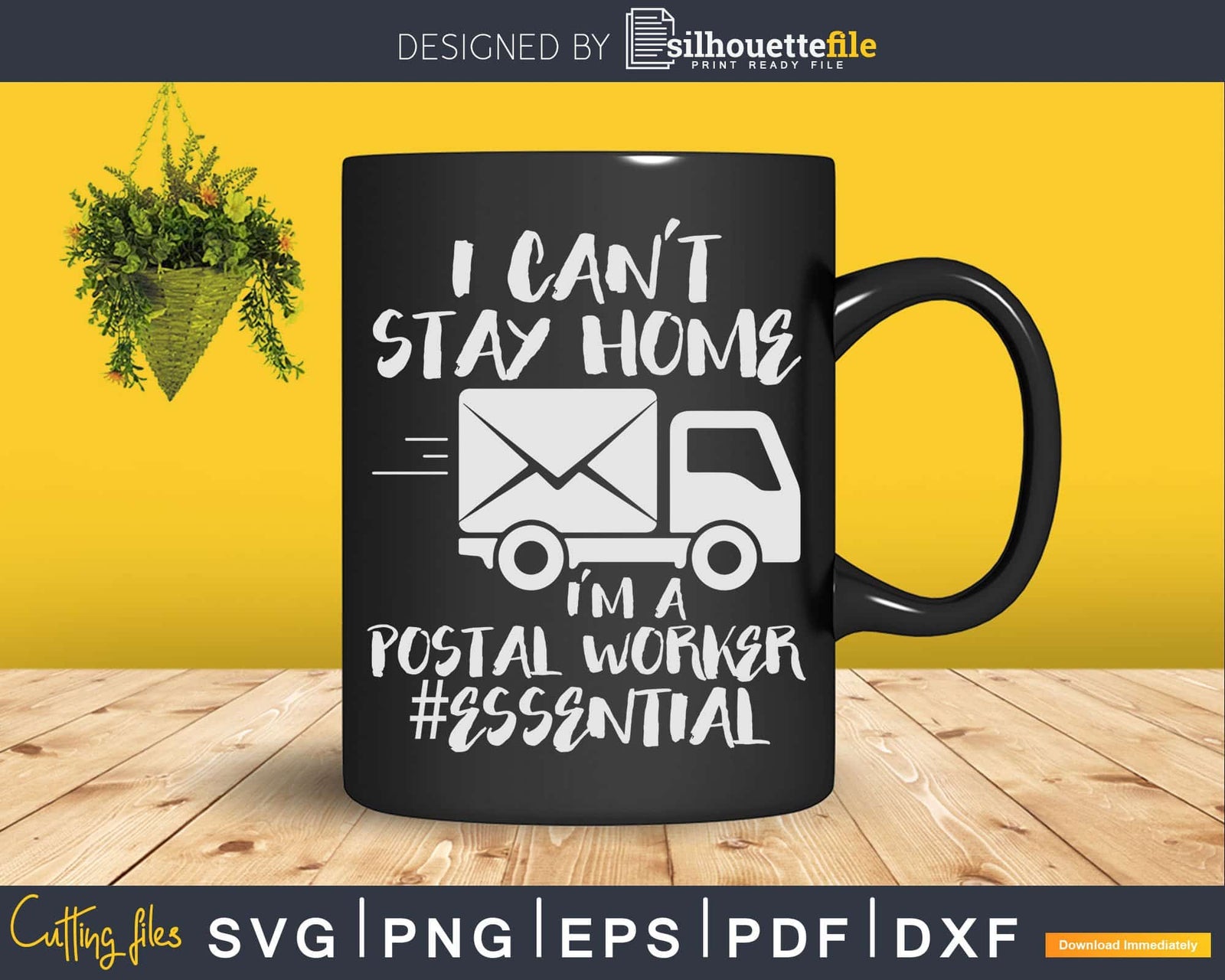 Mailman I’m A Essential Postal Worker Svg Cut Files | Silhouettefile