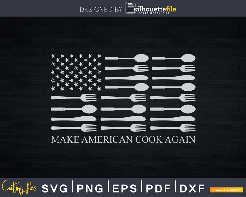 Make America Cook Again Cooking Chef Svg Design Cricut Cut