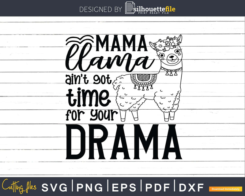 Mama Llama Svg Little SVG Cut File
