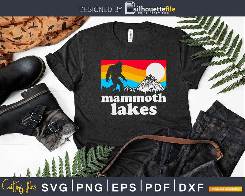 Mammoth Lakes Bigfoot Mountains svg designs cut files