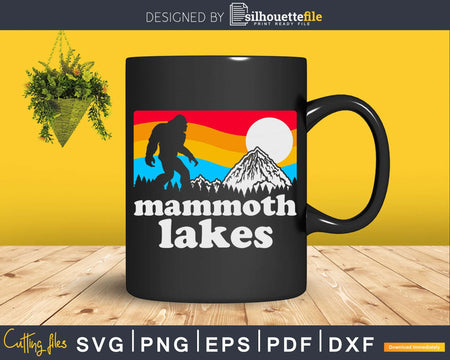 Mammoth Lakes Bigfoot Mountains svg designs cut files