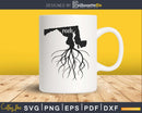 Maryland MD Roots Home Native Map svg png digital cut files