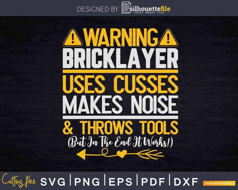 Mason Throws Tools Brickie Brickmason Bricklayer Svg