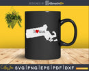Massachusetts MA Home Heart Native Map svg cricut png