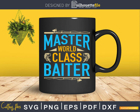 Master world class Baiter svg design printable craft cut