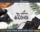May Contain Alcohol SVG Cut File DXF Clipart Printable