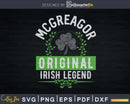 McGregor Name St. Patrick’s Day Irish Legend Svg Png