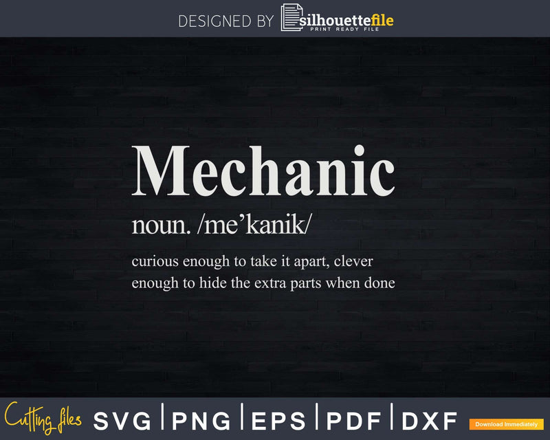 Mechanic Funny Curious Enough To Take It Apart Png Svg