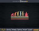 Meditation Funny Buddha Evolution Lover Svg Instant Cut