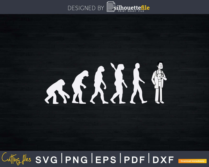 Mens Evolution Doctor Svg Png Dxf Printable Files