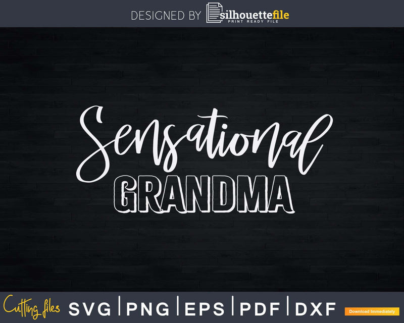 Mickey And Friends Sensational Grandma Svg Print-Ready Cut