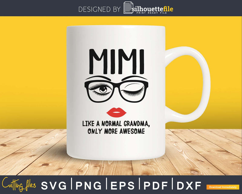 Mimi like a normal grandma only more awesome svg face