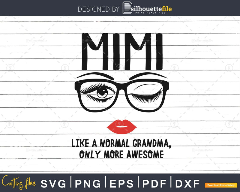 Mimi like a normal grandma only more awesome svg face