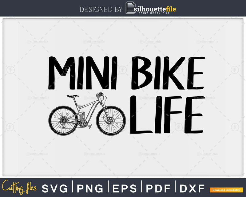 Mini Bike Life Biking Biker Christmas Gift svg design