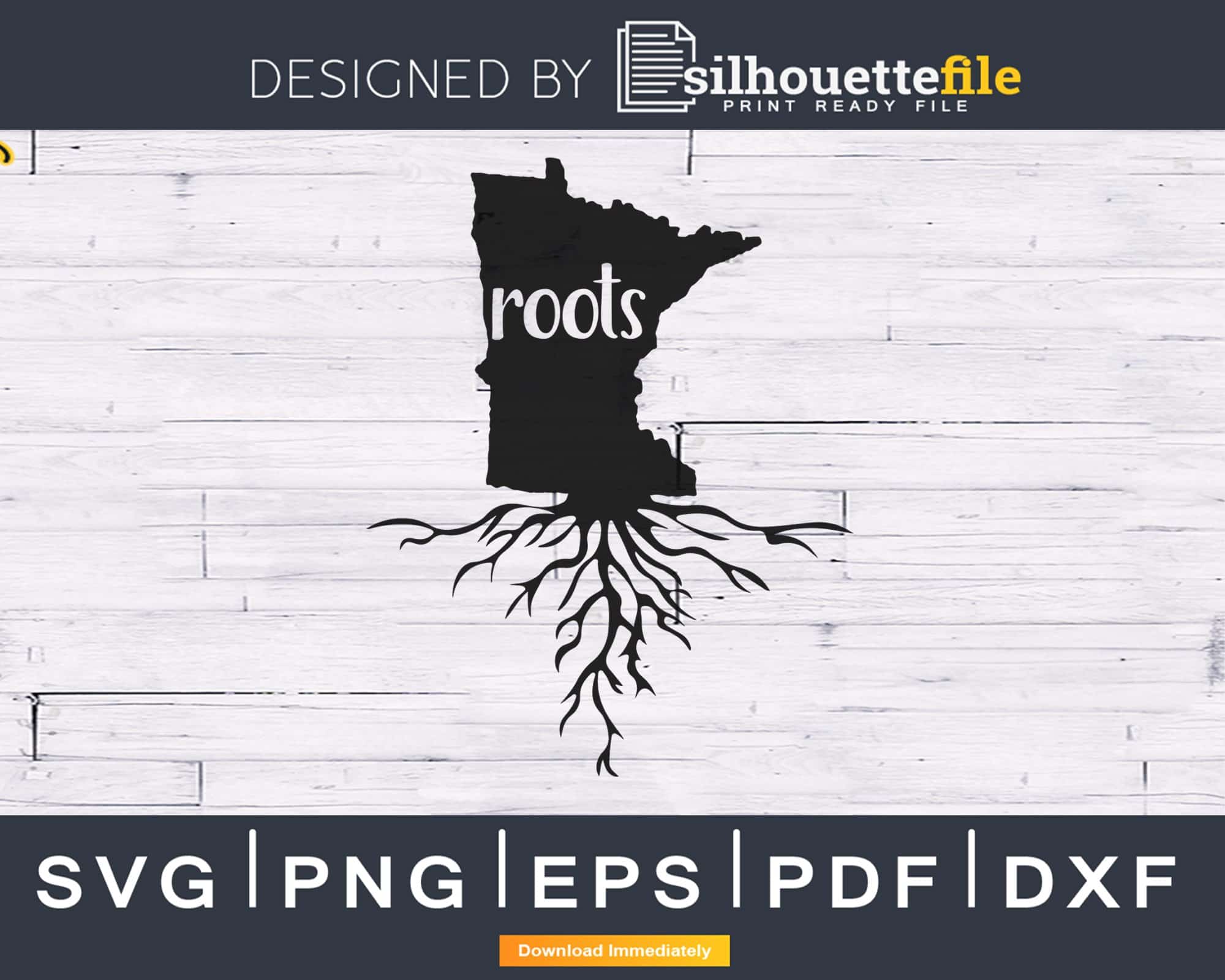 Minnesota Roots Minnesota MN Roots Home Native Map svg cricut cut digital | Silhouettefile