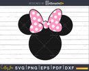 Minnie Mouse Head Vector Cut File for Silhouette