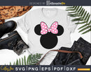 Minnie Mouse Head Vector Cut File for Silhouette