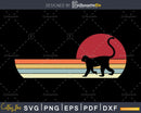Monkey Retro vintage Style cricut cut svg png silhouette
