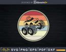 Monster Truck Vintage Retro Style Design Svg T-shirt Files