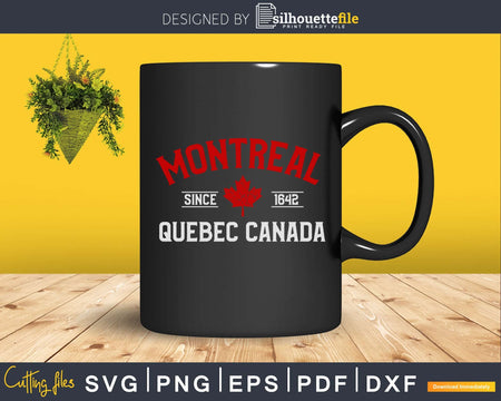 Montreal Quebec Canada Maple Leaf Canadian svg cricut