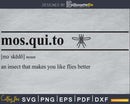 Mosquito definition svg printable file