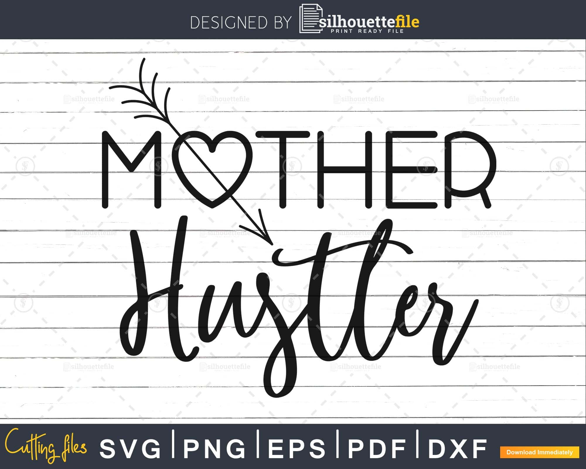 Mother Hustler Designs Funny Mom Silhouette Svg Cricut Cut | Silhouettefile