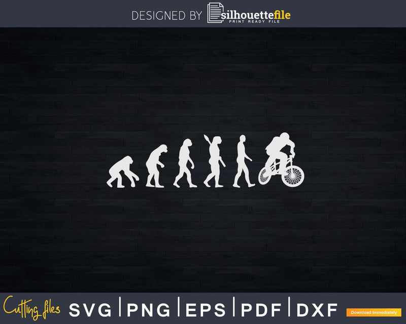 mountainbike evolution Mountain Biking Evolution Svg Dxf Cut Files