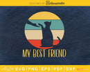 My Best Friend Cat Vintage Retro Style Svg Printable