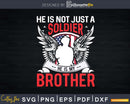 My Brother Is A Soldier Proud Army Sister Svg T-shirt Design