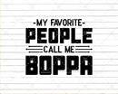 My Favorite People Call Me Boppa Png Svg Files For Cricut
