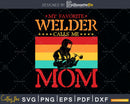 My Favorite Welder Calls Me Mom Thin Blue Line svg cut file