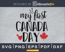 My First Canada Day svg cricut cut files