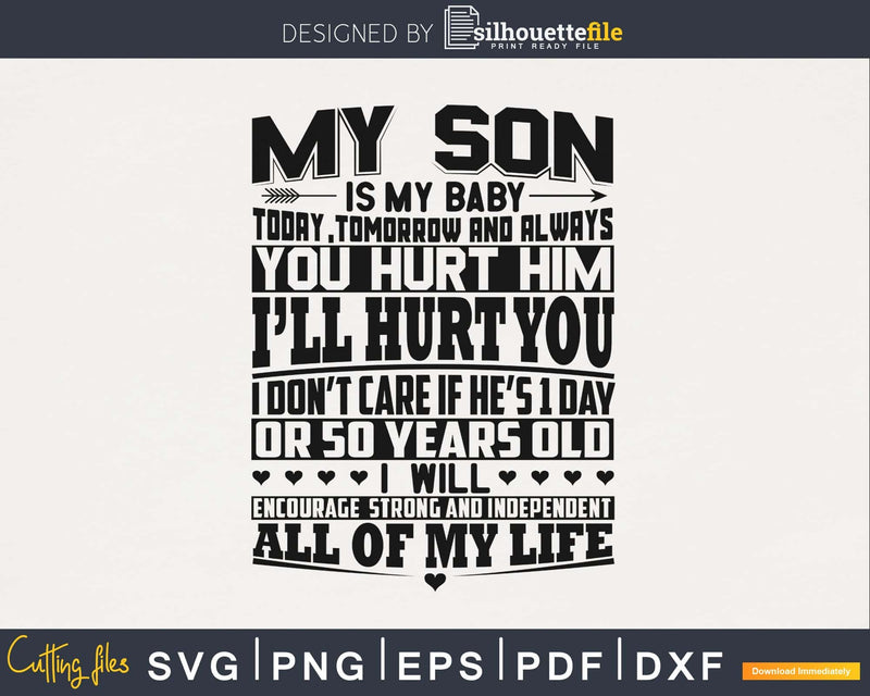 My son is my boy mother’s day svg png digital cutting files