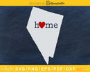 Nevada NV Home Heart Native Map svg cricut cut digital files