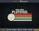 Never Forget Pluto Shirt Retro Style Funny Space Science