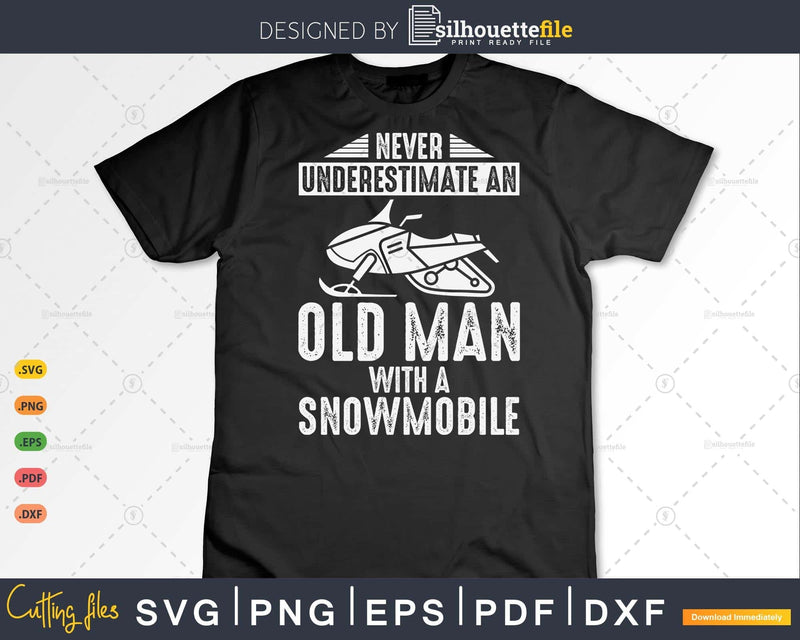 Never Underestimate an Old Man with A Snowmobile