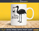 New Arrival svg Stork Baby Shower print ready cutting files